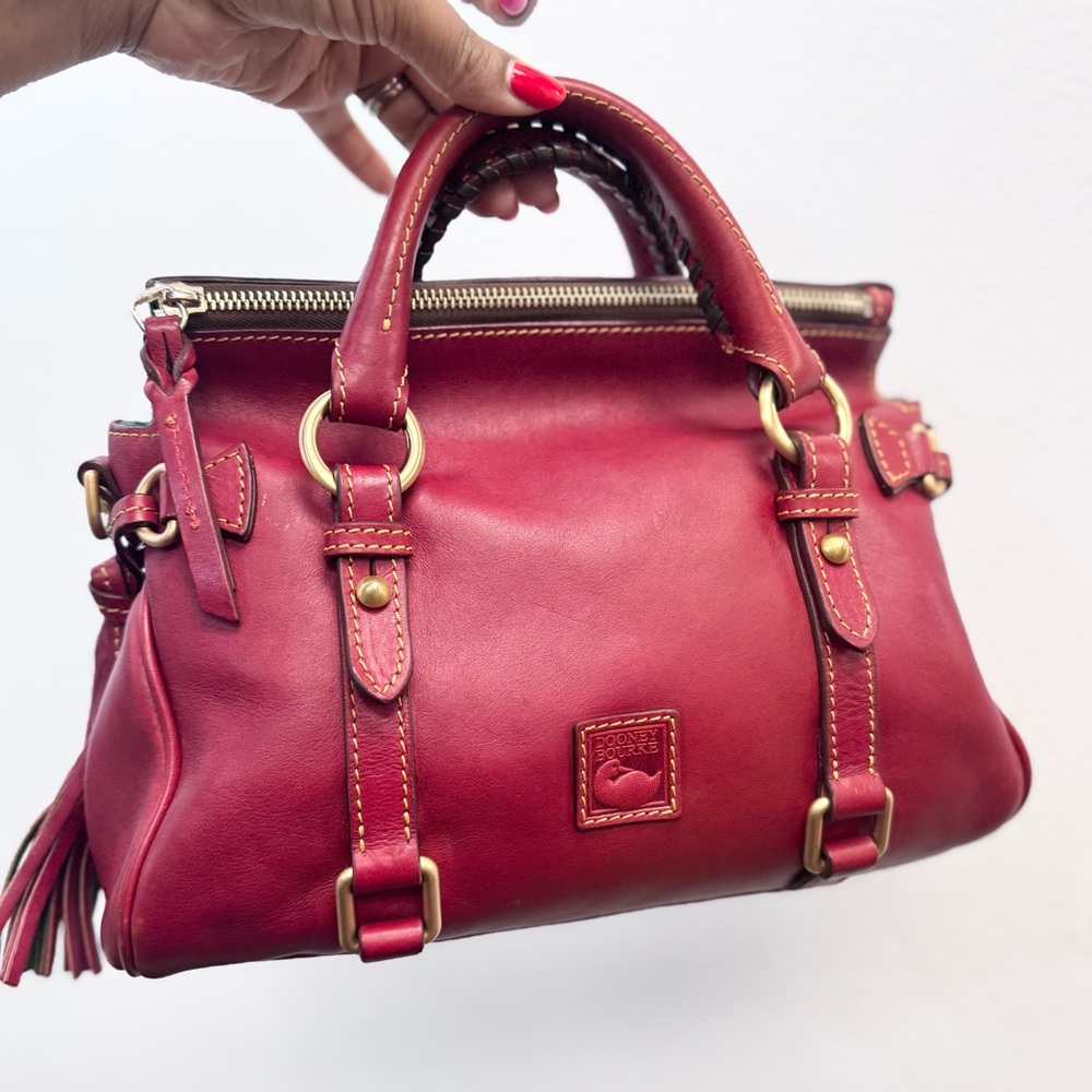 Dooney & Bourke Red Mini Florentine Satchel